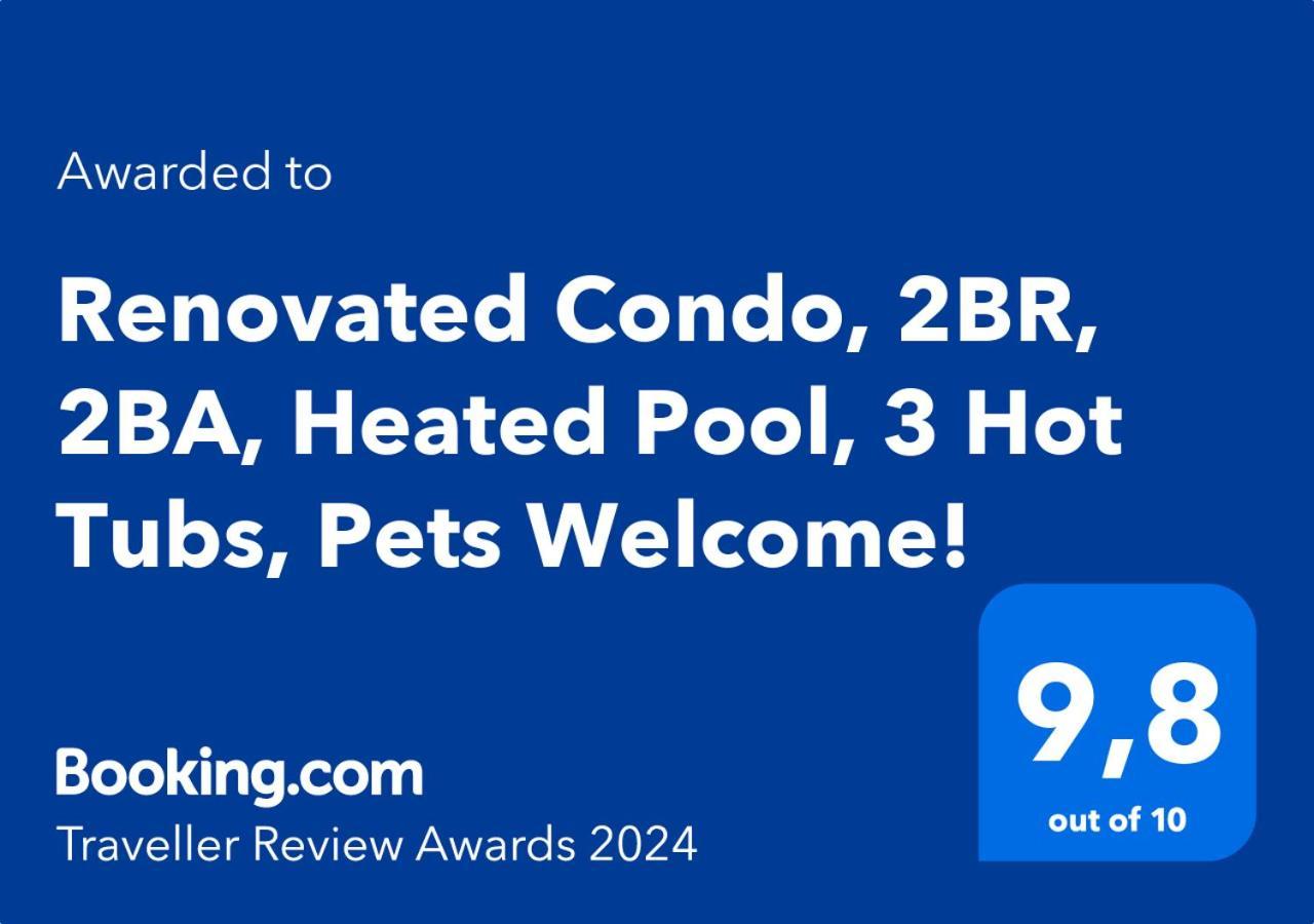Renovated Condo, 2Br, 2Ba, Heated Pool, 3 Hot Tubs, Pets Welcome! Canmore Kültér fotó